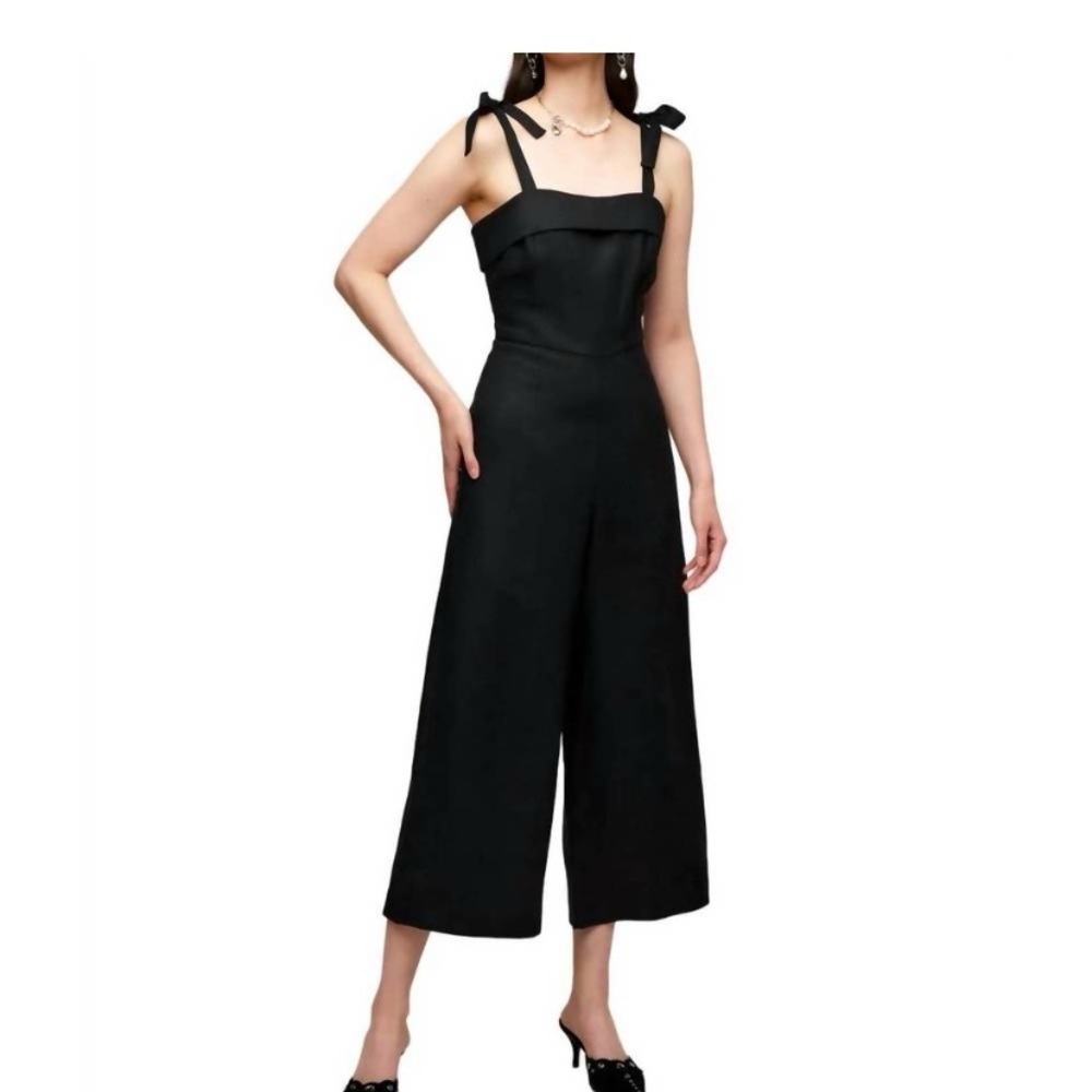 FIFTEEN TWENTY Paloma Tie Strap Linen Jumpsuit - Size 8